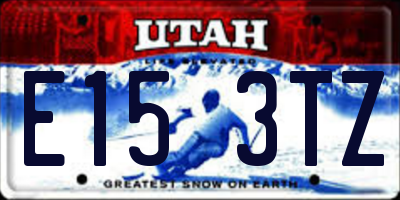 UT license plate E153TZ
