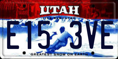 UT license plate E153VE