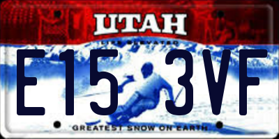 UT license plate E153VF