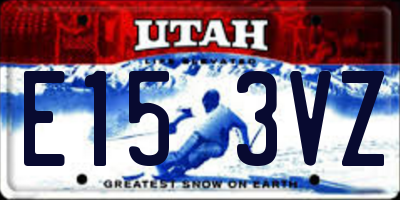 UT license plate E153VZ
