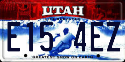 UT license plate E154EZ