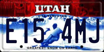 UT license plate E154MJ