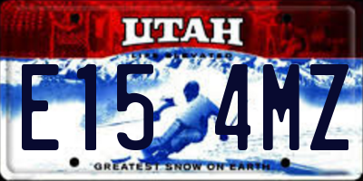 UT license plate E154MZ