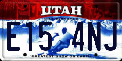 UT license plate E154NJ