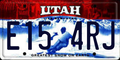 UT license plate E154RJ