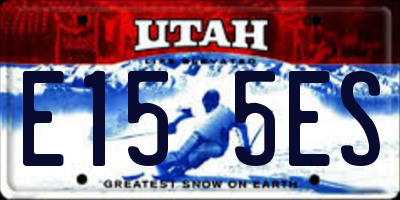 UT license plate E155ES