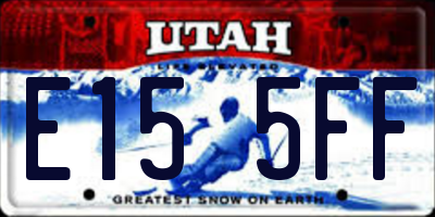 UT license plate E155FF
