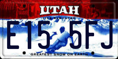 UT license plate E155FJ