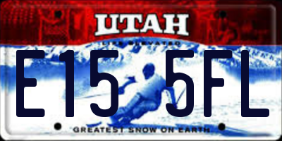 UT license plate E155FL
