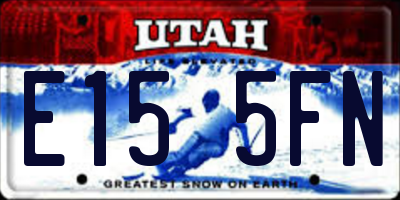 UT license plate E155FN