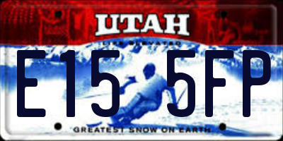 UT license plate E155FP