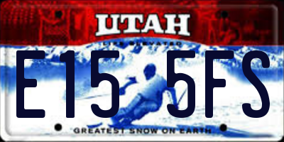 UT license plate E155FS