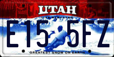 UT license plate E155FZ