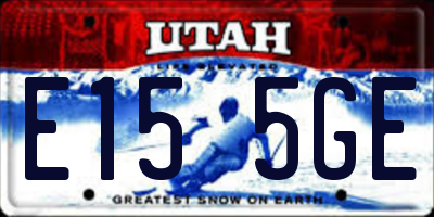 UT license plate E155GE