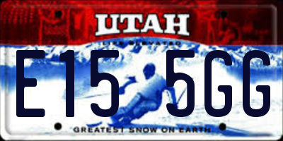 UT license plate E155GG