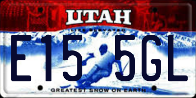 UT license plate E155GL