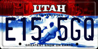 UT license plate E155GQ