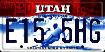 UT license plate E155HG
