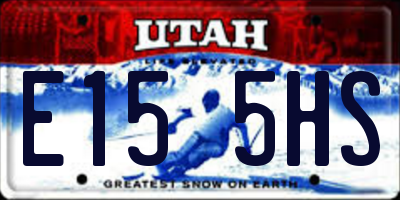 UT license plate E155HS