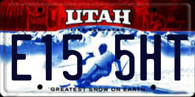 UT license plate E155HT