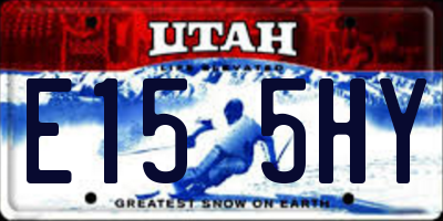 UT license plate E155HY