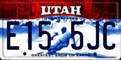 UT license plate E155JC