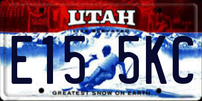 UT license plate E155KC