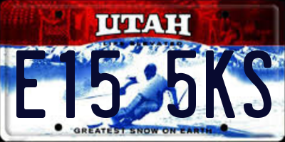 UT license plate E155KS
