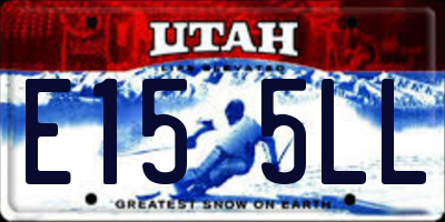 UT license plate E155LL