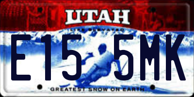 UT license plate E155MK