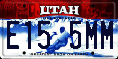 UT license plate E155MM