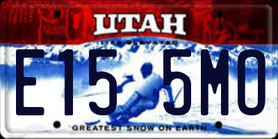UT license plate E155MO