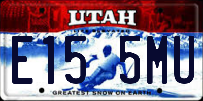 UT license plate E155MU