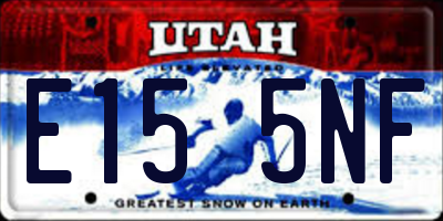 UT license plate E155NF