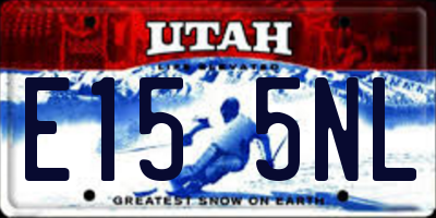 UT license plate E155NL