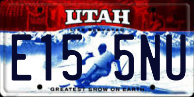 UT license plate E155NU