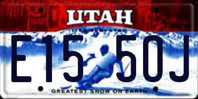 UT license plate E155OJ