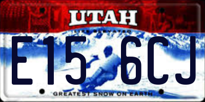 UT license plate E156CJ