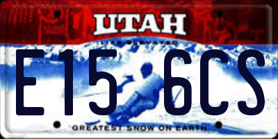 UT license plate E156CS