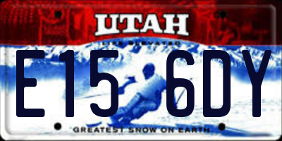UT license plate E156DY