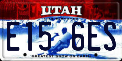 UT license plate E156ES