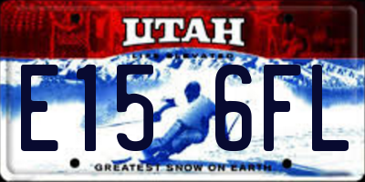 UT license plate E156FL