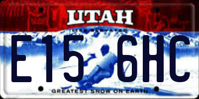 UT license plate E156HC