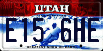 UT license plate E156HE