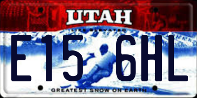 UT license plate E156HL