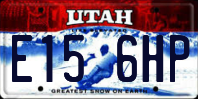 UT license plate E156HP
