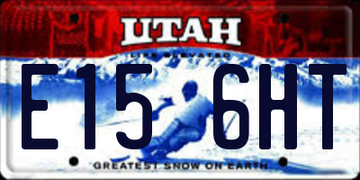 UT license plate E156HT