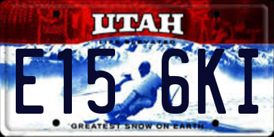 UT license plate E156KI