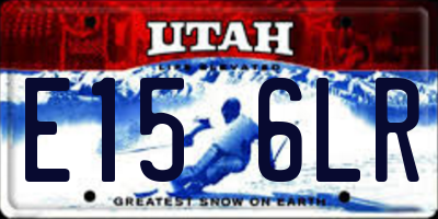 UT license plate E156LR