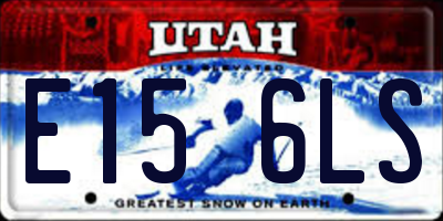 UT license plate E156LS